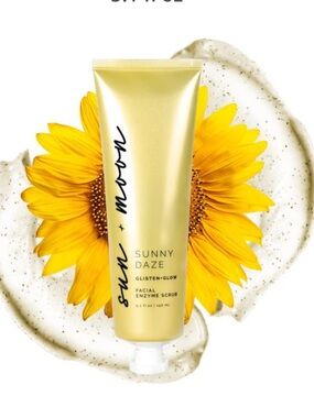 Sunny Daze Glisten+Glow Facial Gel Enzyme Scrub NWT